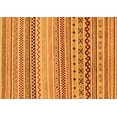 thumbnail image 1 of Ahgly Company Indoor Rectangle Abstract Orange Modern Area Rugs, 2' x 5', 1 of 4
