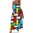thumbnail image 2 of Bauhaus-esque Robe Sans Manches Moderne Mi-Siècle 4 Robes Femmes Été 2024 Longue Robe Femmes Été, 2 of 5
