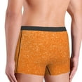 thumbnail image 4 of Kdxio Men's Boxer Briefs with Orange Glitter2 Print - Comfortable and Breathable Underwear for Everyday Wear, 4 of 7