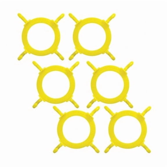 Mr. Chain Cone Connector, 5" L, Yellow, Polyethylene, PK6 97402-6