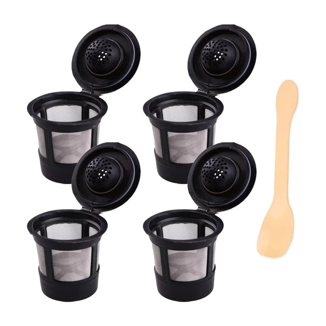 DQrwqpou Filtro 1/2/3/4/6 Piezas Con Cuchara para Cafetera Keurig (4 Piezas)