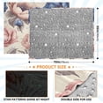 thumbnail image 4 of 70x55 Inches Glow in The Dark Blanket Cozy Throw Camping Blankets for Home and Outdoor Use Dusty Pink Peonies, 4 of 8