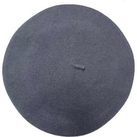 Parkhurst of Canada Classic Wool Basque Beret-Unisex Soft Charcoal, One Size