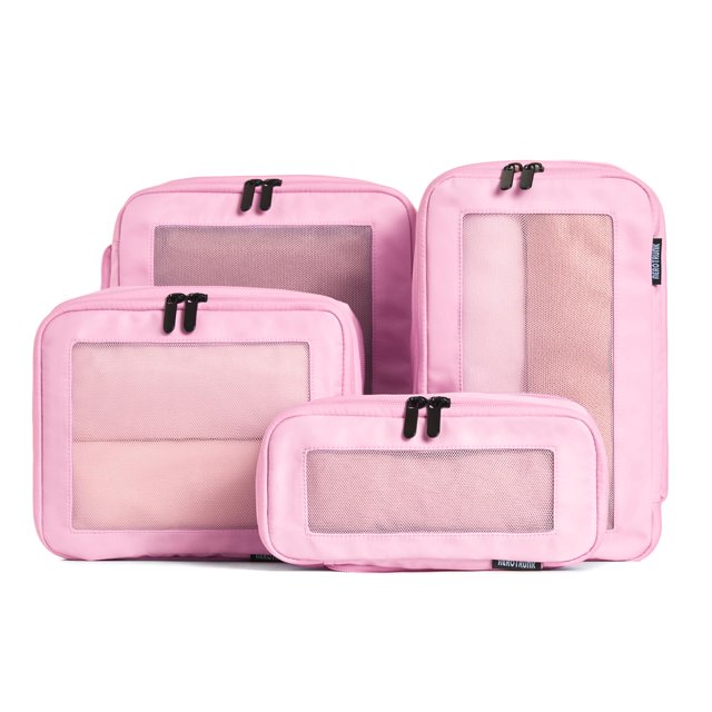 Cubos de embalaje de compresión Aerotrunk para viajes (paquete de 4, rosa)