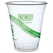 Eco-Products® GreenStripe® Plastic Cold Cups, 12 Oz., Carton Of 1,000