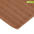 thumbnail image 5 of Lined 100% Combed Cotton Bath Mats Set for Bathroom 2 Piece, Brown, 5 of 5