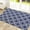 Blue, variant on Harpi Welcome Mat Indoor, Machine Washable Area Rugs Non-shedding European Retro Lattice Printed Floor Mat Door Mat Sewer Mat Entrance Door Kitchen Bathroom Mat Non-Slip Mat
