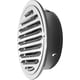 thumbnail image 1 of Rejilla de ventilación redonda y plana, moderna salida de ventilación de acero inoxidable, diseño a prueba de lluvia que mantiene la casa seca, fácil instalación en techo o pared, resistente a la, 1 of 5