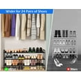 MISSLO 3Tier Long Shoe Rack Organizer for Closet Shoe Storage Floor