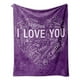 thumbnail image 2 of Fiudx Ofertas del día Manta de franela estampada con letras en 100 idiomas para expresar amor por él o ella, regalo de San Valentín, 2 of 2
