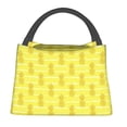 thumbnail image 1 of Disketp Gold Pineapple Bolsa Térmica Estampada, Bolsa Térmica Aislante para Almuerzo, Playa y Campamento, 1 of 6