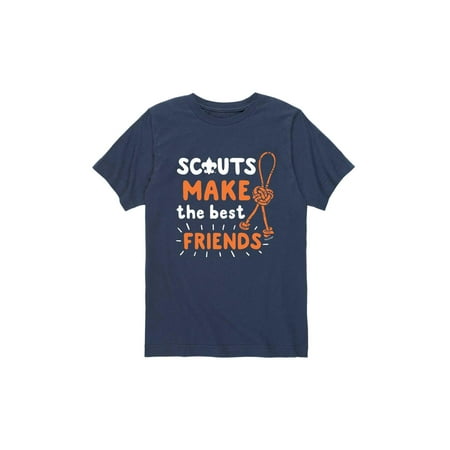 Boy Scouts of America Scouts Make The Best Friends - Youth Short Sleeve (Best Site For Children's Clothes)