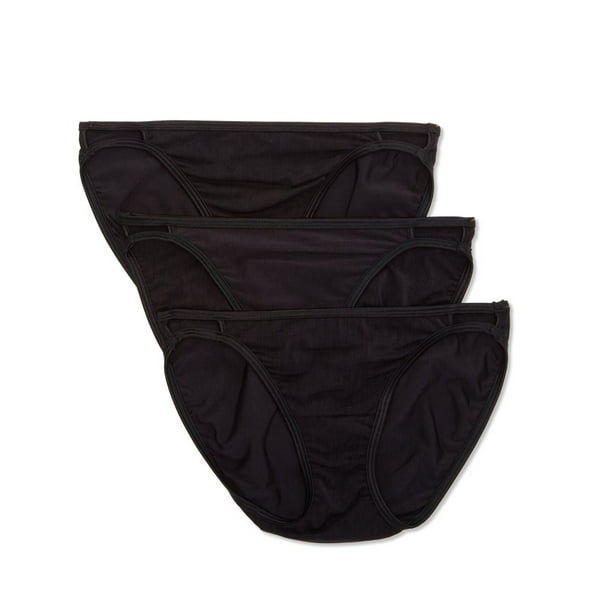 Vanity Fair Women's Illumination String Bikini Panties, 3 Pack, Sizes 5