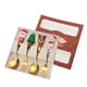 thumbnail image 2 of Mini Juego de Cuchara y Tenedor Navideños | Cubiertos de Postre de Acero Inoxidable Dorados y Plateados | Caja de Regalo Portátil | Utensilios para Café, Té y Sopa | Vajilla Festiva para Familias y F, 2 of 6