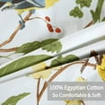 thumbnail image 4 of PERFEMET 100% Cotton Green Leaves Birds Print 1000 Thread Count Pillow Cases, Queen (2 Count), 4 of 6