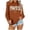 Orange, variant on Xijirk Crewneck Pullover Sweatshirt Long Sleeve Loose Fit Pumpkin Spice Letter Small Pumpkin Graphic Print for Fall Thanksgiving Halloween and Daily Casual Wear,Orange,L