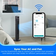 Midea 6,000 BTU Smart Window Air Conditioner, U-Shaped Inverter, Ultra Quiet, Wi-Fi, Remote, Easy Install, Energy Efficient, Cools 250 Sq Ft, Black