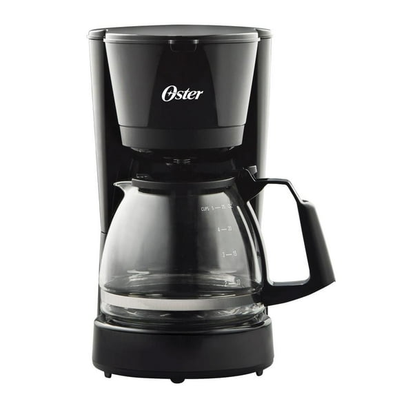Cafetera Oster 5 Tazas de Capacidad, con Filtro Permanente, Negro