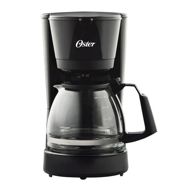 Cafetera Oster 5 Tazas de Capacidad, con Filtro Permanente, Negro