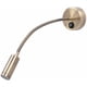 thumbnail image 4 of Luces de lectura de pared flexibles/lámpara de noche con interruptor, LED Cree de 13 vatios, bronce MY-B031 [Clase de eficiencia energética A+++], 4 of 4