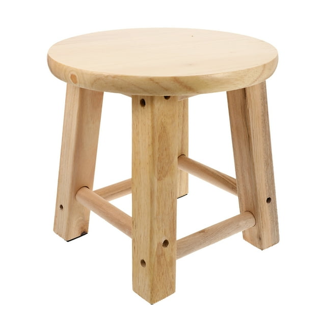 MasteelfCA 1Pc Household Wooden Stool Bathroom Anti-slip Footstool Small Low Stool