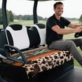 thumbnail image 5 of Uourmeti Golf Cart Seat Covers Non-slip Terry Cloth, Compatible with Club Car Golfcart Sports, for EZGO TXT RXV Yamaha, Cowhide, 5 of 8