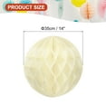 thumbnail image 2 of Uxcell Tissue Paper Pom Poms Flower Balls, Party Hanging Paper Flower Balls Decoration for Birthday Wedding Home Decor Beige 14, 2 of 6