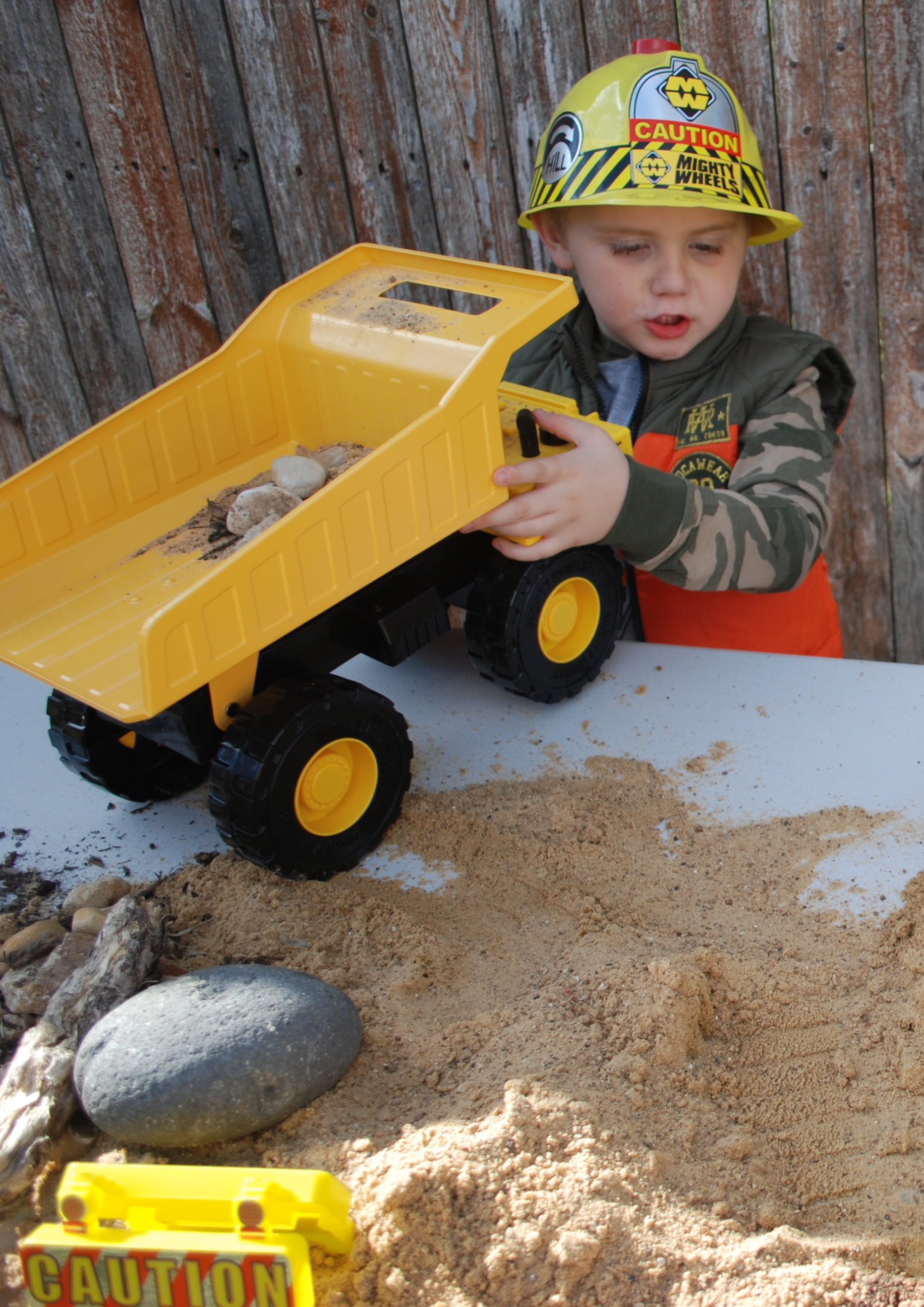 Mighty wheels dump truck cheap