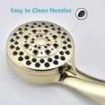 thumbnail image 6 of Handheld Shower Head with Hose High Pressure Shower Heads, Gold, 6 of 8