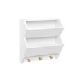 thumbnail image 3 of RiverRidge Kids Catch-All Wall Bookshelf with 2 Toy Storage Cubbies and 3 Hooks - White, 3 of 11