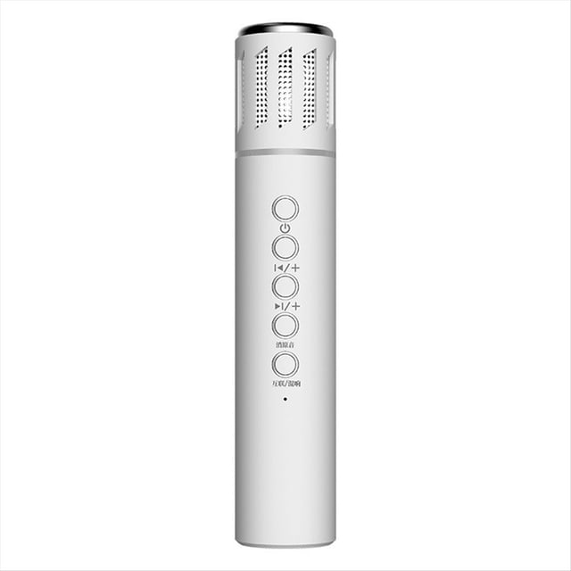 Micrófono Portátil Inalámbrico Bluetooth para Karaoke en Casa, Audioconferencias, Reducción de Ruido, Luz Colorida, Color .