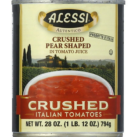 Alessi Crushed Italian Tomatoes, 28 oz, (Pack of