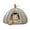 Grey L, variant on mdesiwst Plush Pumpkin Pet House with Removable Cushion Autumn Winter Warm Small Medium Dog Cat Bed Cave Plush Indoor Kitten Puppy Sleeping Nest
