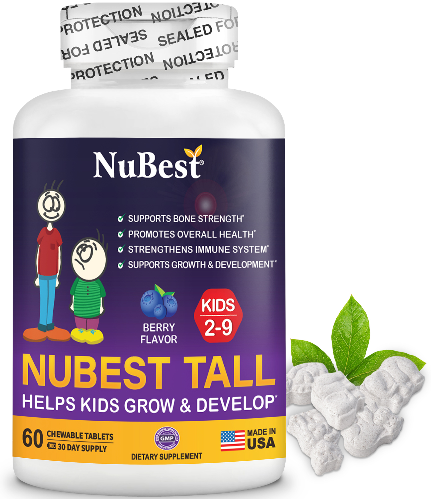 NuBest Tall Kids, Supports Healthy Growth in Kids from 4 to 9 Years Old
