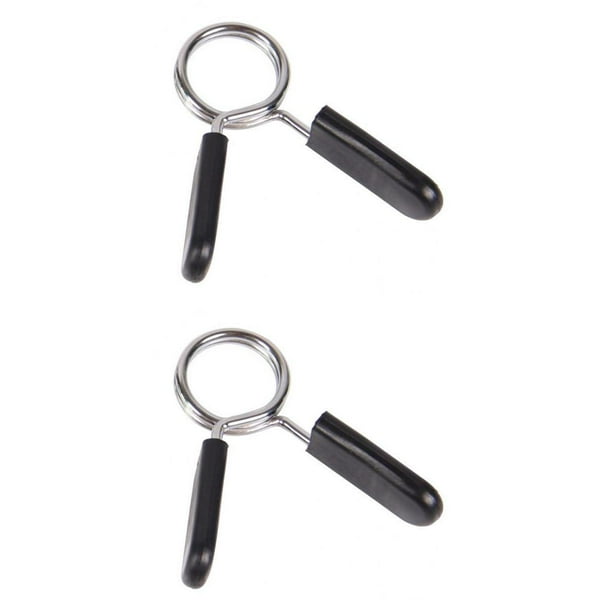 Juego de 2 abrazaderas de resorte para barra, pinzas para mancuernas de gimnasio, para cuello de bloqueo rápido SM SunniMix Clip de resorte para pesas