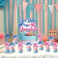 thumbnail image 3 of 13pcs Dirt Bikes & Diamonds Unisex Gender Reveal Cake Toppers (Pink, Blue) - Durable Rectangular Shaped, Diamond Subject, 3 of 6