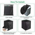 thumbnail image 6 of Outdoor waterproof protective cover square new heavy duty air conditioner cover dustproof, 6 of 9