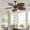 Antique Brown, variant on Tower Fan 52inch Tropical Palm Leaf Ceiling Fan with Lights & Remote Control,Pedestal Fan