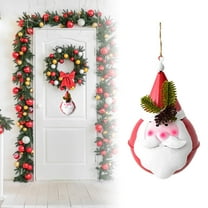 Christmas Bells Decorations,Large Jingle Bell Ornaments Big Giant Xmas Hanging Bells Round for Christmas Tree Holiday Winter Party Wall Decor Outdoor(Santa Claus)