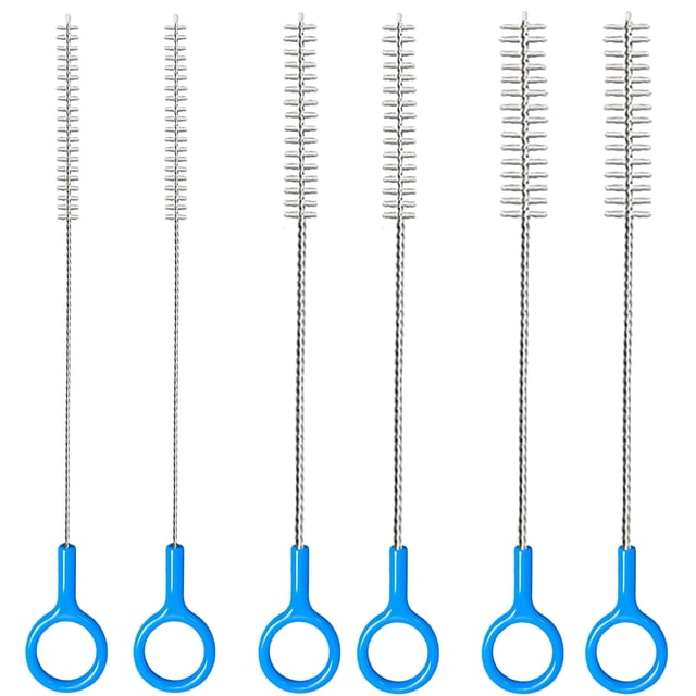 Set limpiador de cepillos para pajitas CIDYAUST con acero inoxidable de 2 mm y 3 mm
