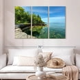 thumbnail image 2 of Elephant Stock Paradise Cove Photography Wall Art - Horizontal Multi Panel Canvas - Living Room Wall Decor - Nature Multi Panel - Green And Blue Decor - 50" x 32", 2 of 8