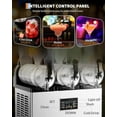 thumbnail image 3 of Garvee Commercial Slushy Machine with Self-Cleaning, 11.8Gal Frozen Drink Machine for Home, Restaurants, 1200W, Black & Silver, 3 of 7