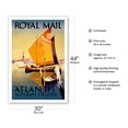 thumbnail image 2 of Atlantis Autumn Cruises - Royal Mail Ltd. - Vintage Ocean Liner Travel Poster by Percy Padden c.1936 - Fine Art Matte Paper Print (Unframed) 30x44in, 2 of 4