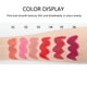 thumbnail image 5 of Lápiz labial humectante, lápiz labial de larga duración con acabado satinado para maquillaje de color de labios, infundido con manteca de karité, suave como la seda, 5 of 5