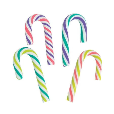Holiday Brights Mini Candy Canes, Edibles, Christmas, 100 Pieces