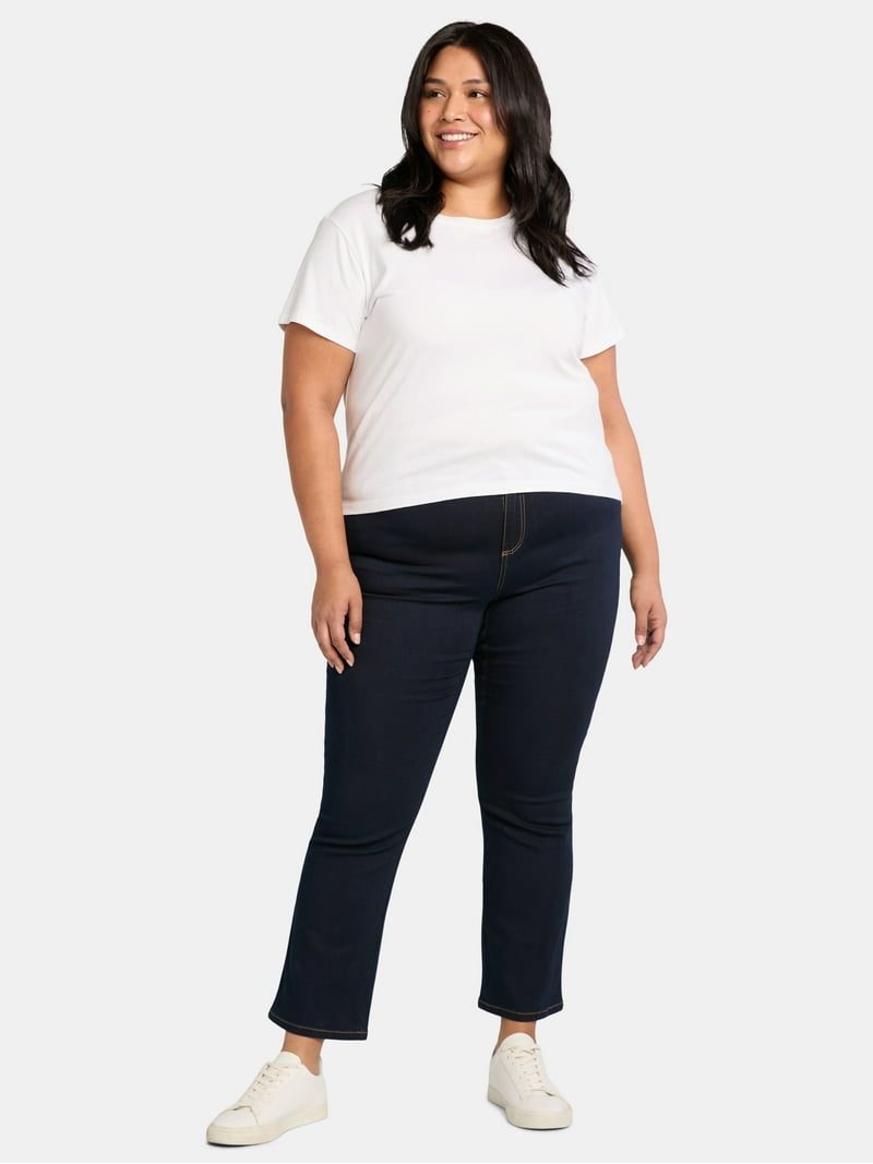 Just My Size Women's Plus Classic Fit Stretch Denim Jeans, Sizes
