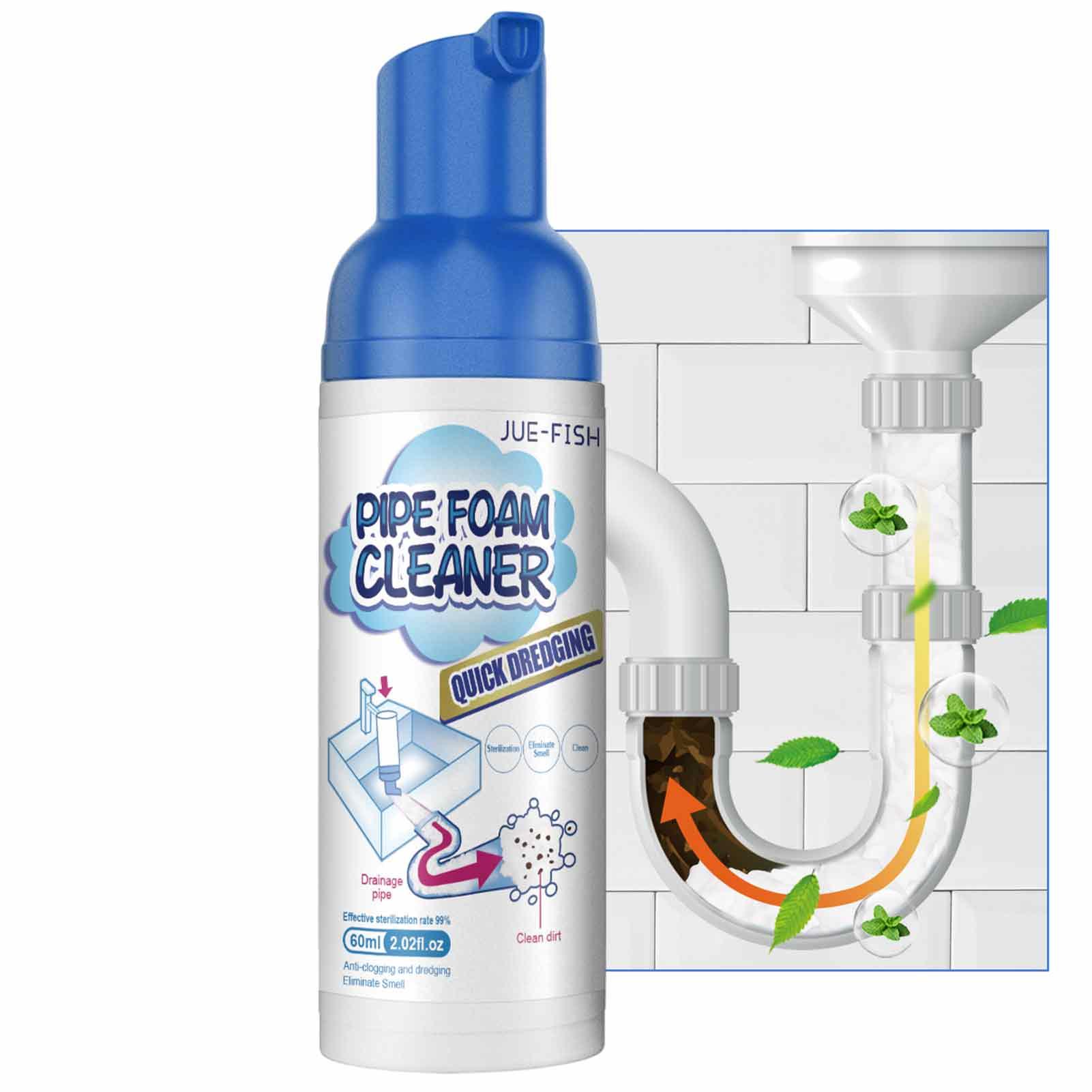 Spray Foam Cleaner 60ml Foaming All Purpose Pipe Cleaner Kitchen