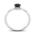 thumbnail image 3 of SuperJeweler 1/2 Carat Rose Cut Black and White Diamond Ring In 14 Karat White Gold For Women, 3 of 6