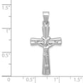 thumbnail image 3 of FB Jewels 14k White Gold Reversible Crucifix /Cross Pendant, 3 of 4
