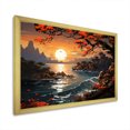 thumbnail image 2 of Designart "Coastal Sunset in Japan I" Coastal Framed Wall Art Decor - Coastal Red Coastal Beach Living Room Framed Canvas Art, 2 of 6